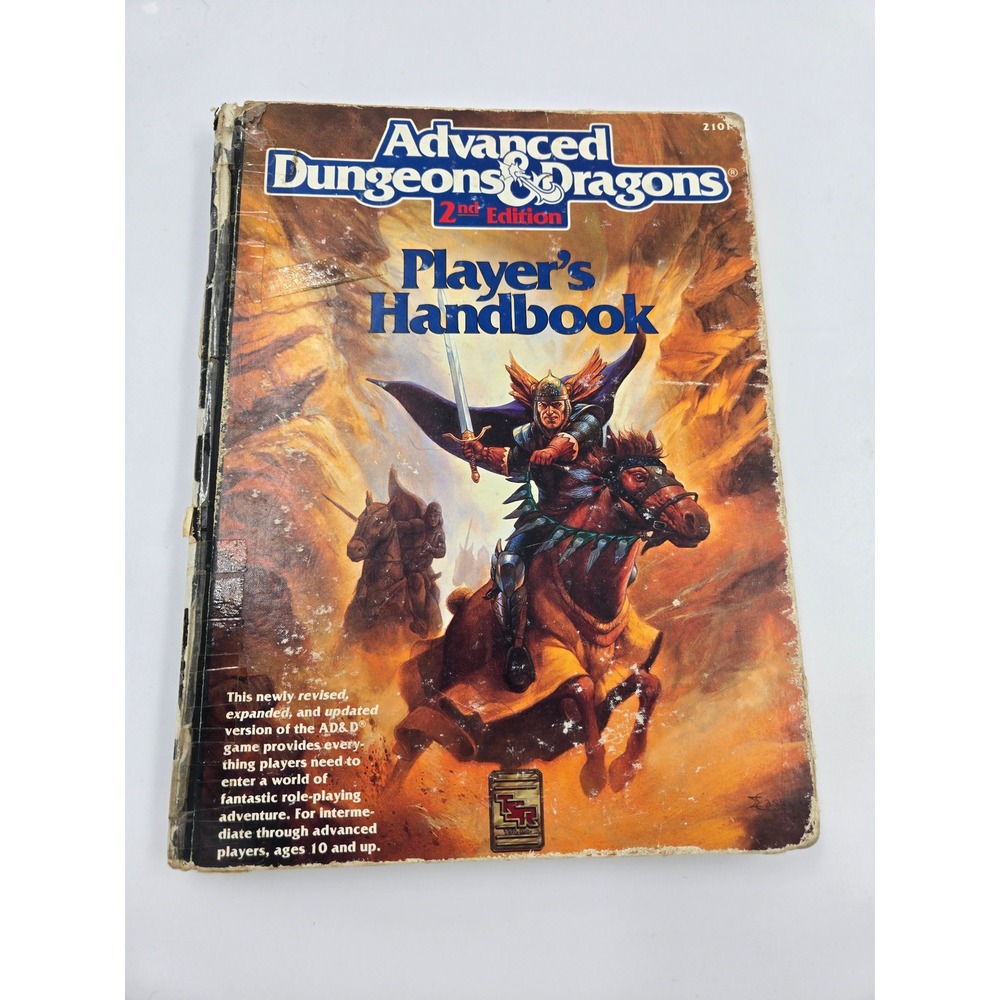 VTG 1989 AD&D Player's Handbook 2101 Advanced Dungeons & Dragons 2nd Edition